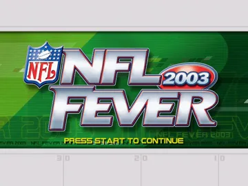 NFL Fever 2003 (USA) screen shot title